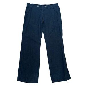 Jessica Simpson Y2K Relaxed Linen Pants in Black Size Large